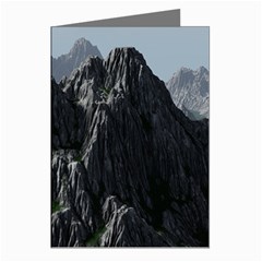 Terrain Mountain Rock Landscape Mountains Nature Greeting Cards (pkg Of 8) by danenraven