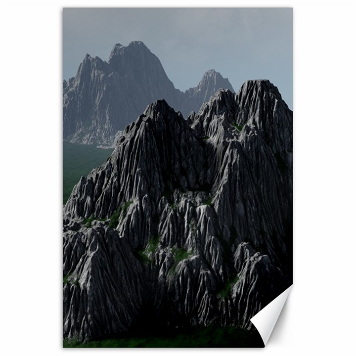 Terrain Mountain Rock Landscape Mountains Nature Canvas 20  x 30 