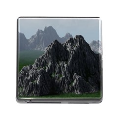 Terrain Mountain Rock Landscape Mountains Nature Memory Card Reader (square 5 Slot) by danenraven