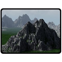 Terrain Mountain Rock Landscape Mountains Nature Fleece Blanket (large)  by danenraven