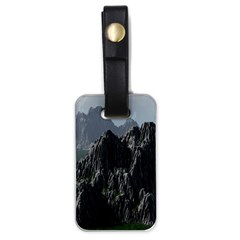 Terrain Mountain Rock Landscape Mountains Nature Luggage Tag (one Side) by danenraven