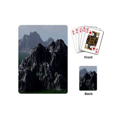 Terrain Mountain Rock Landscape Mountains Nature Playing Cards Single Design (mini) by danenraven