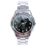 Terrain Mountain Rock Landscape Mountains Nature Stainless Steel Analogue Watch Front