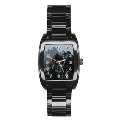 Terrain Mountain Rock Landscape Mountains Nature Stainless Steel Barrel Watch by danenraven