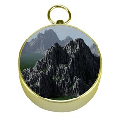 Terrain Mountain Rock Landscape Mountains Nature Gold Compasses by danenraven