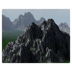 Terrain Mountain Rock Landscape Mountains Nature Double Sided Flano Blanket (medium)  by danenraven