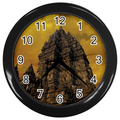 Temple Prambanan Java Indonesia Wall Clock (black) by danenraven