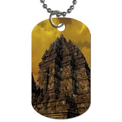 Temple Prambanan Java Indonesia Dog Tag (one Side) by danenraven