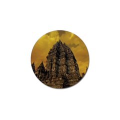 Temple Prambanan Java Indonesia Golf Ball Marker by danenraven