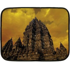 Temple Prambanan Java Indonesia Fleece Blanket (mini) by danenraven