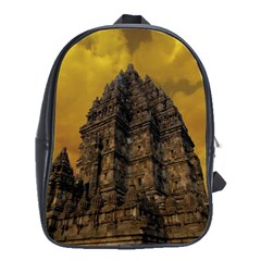 Temple Prambanan Java Indonesia School Bag (large) by danenraven