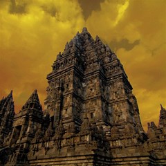 Temple Prambanan Java Indonesia Play Mat (rectangle) by danenraven