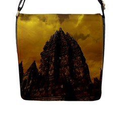 Temple Prambanan Java Indonesia Flap Closure Messenger Bag (l) by danenraven