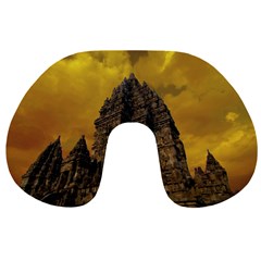 Temple Prambanan Java Indonesia Travel Neck Pillow by danenraven