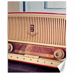 Radio Vintage Listen Retro Music Frequency Canvas 16  X 20  by danenraven