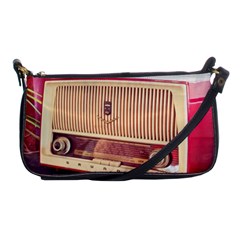 Radio Vintage Listen Retro Music Frequency Shoulder Clutch Bag by danenraven