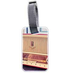 Radio Vintage Listen Retro Music Frequency Luggage Tag (two Sides)