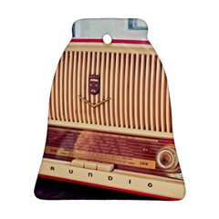 Radio Vintage Listen Retro Music Frequency Bell Ornament (two Sides) by danenraven