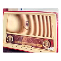 Radio Vintage Listen Retro Music Frequency Double Sided Flano Blanket (large)  by danenraven