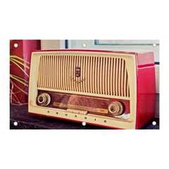 Radio Vintage Listen Retro Music Frequency Banner And Sign 5  X 3 