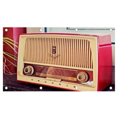 Radio Vintage Listen Retro Music Frequency Banner And Sign 7  X 4 