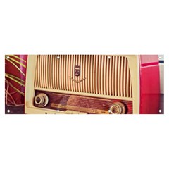 Radio Vintage Listen Retro Music Frequency Banner And Sign 8  X 3  by danenraven