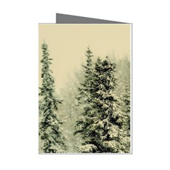 Winter Snow Frost Landscape Forest Trees Woods Mini Greeting Cards (pkg Of 8) by danenraven