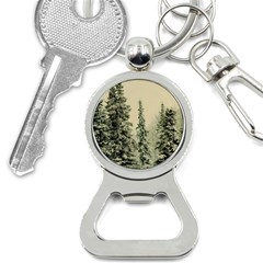 Winter Snow Frost Landscape Forest Trees Woods Bottle Opener Key Chain by danenraven