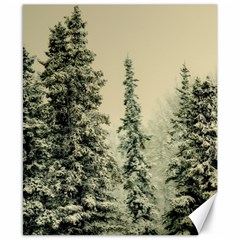 Winter Snow Frost Landscape Forest Trees Woods Canvas 8  X 10  by danenraven