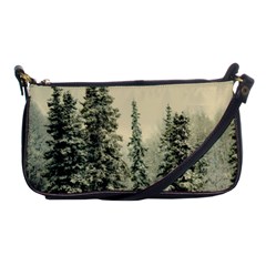 Winter Snow Frost Landscape Forest Trees Woods Shoulder Clutch Bag by danenraven