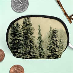 Winter Snow Frost Landscape Forest Trees Woods Accessory Pouch (medium) by danenraven