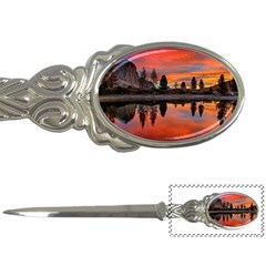 Lago Di Limides Dolomites Alps Italy Mountains Letter Opener by danenraven