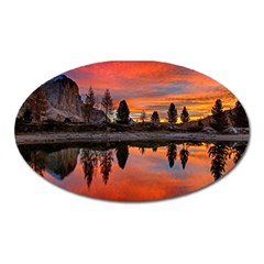 Lago Di Limides Dolomites Alps Italy Mountains Oval Magnet by danenraven