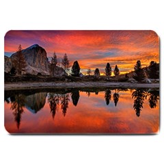 Lago Di Limides Dolomites Alps Italy Mountains Large Doormat by danenraven