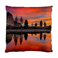 Lago Di Limides Dolomites Alps Italy Mountains Standard Cushion Case (two Sides) by danenraven