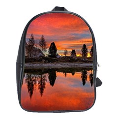 Lago Di Limides Dolomites Alps Italy Mountains School Bag (large) by danenraven