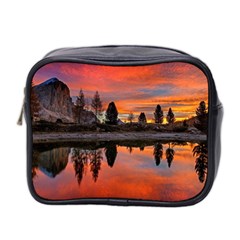 Lago Di Limides Dolomites Alps Italy Mountains Mini Toiletries Bag (two Sides) by danenraven