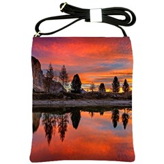 Lago Di Limides Dolomites Alps Italy Mountains Shoulder Sling Bag by danenraven