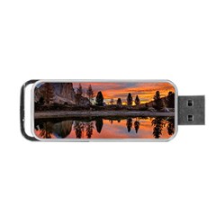 Lago Di Limides Dolomites Alps Italy Mountains Portable Usb Flash (one Side) by danenraven