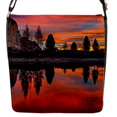 Lago Di Limides Dolomites Alps Italy Mountains Flap Closure Messenger Bag (s) by danenraven