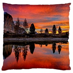 Lago Di Limides Dolomites Alps Italy Mountains Standard Flano Cushion Case (two Sides) by danenraven