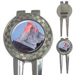 Matterhorn Mountain High Mountains Landscape 3-in-1 Golf Divots by danenraven