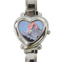 Matterhorn Mountain High Mountains Landscape Heart Italian Charm Watch by danenraven