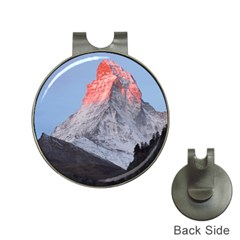 Matterhorn Mountain High Mountains Landscape Hat Clips With Golf Markers by danenraven