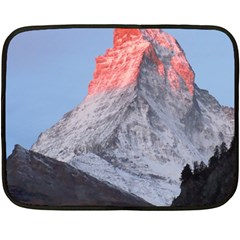 Matterhorn Mountain High Mountains Landscape Fleece Blanket (mini) by danenraven