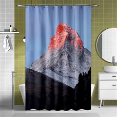 Matterhorn Mountain High Mountains Landscape Shower Curtain 48  X 72  (small)  by danenraven