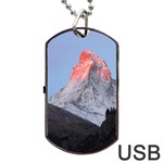 Matterhorn Mountain High Mountains Landscape Dog Tag USB Flash (One Side) Front