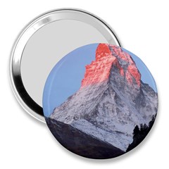 Matterhorn Mountain High Mountains Landscape 3  Handbag Mirrors by danenraven