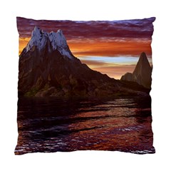 Sunset Island Tropical Sea Ocean Water Travel Standard Cushion Case (one Side) by danenraven