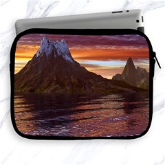 Sunset Island Tropical Sea Ocean Water Travel Apple Ipad 2/3/4 Zipper Cases by danenraven